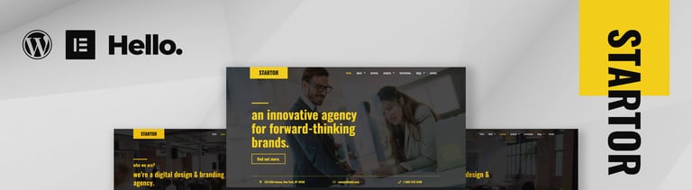 STARTOR - Agency & Company Elementor Template Kit