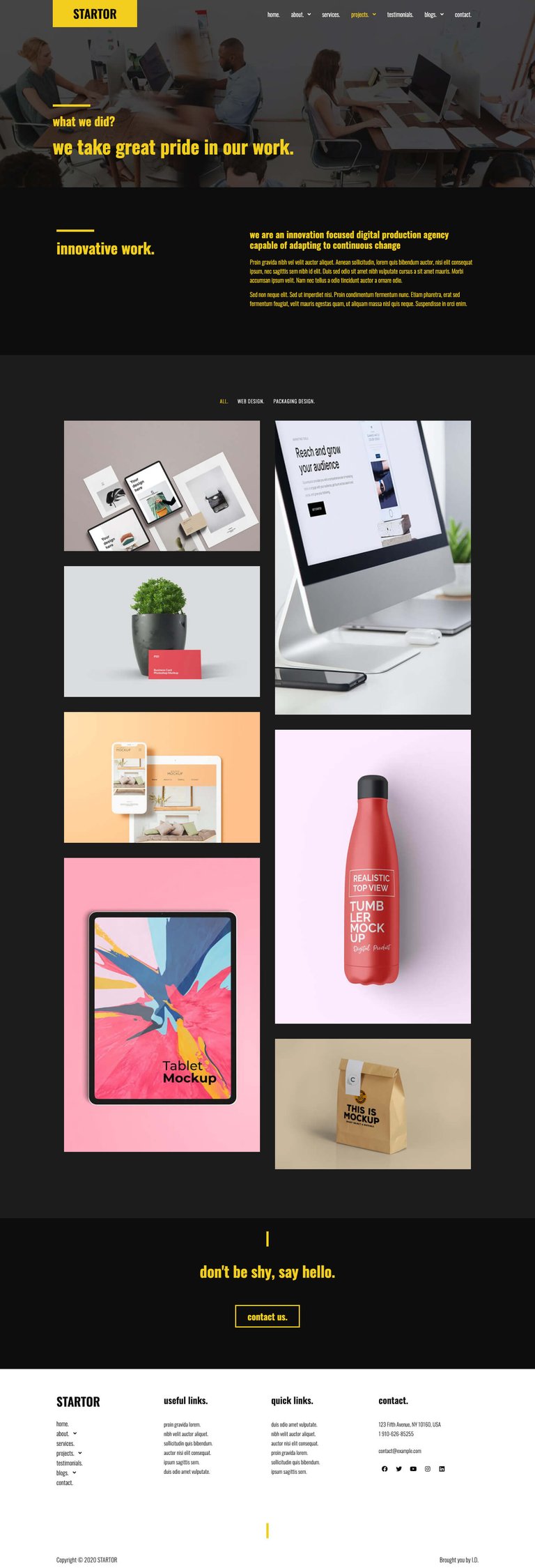 STARTOR - Agency & Company Elementor Template Kit