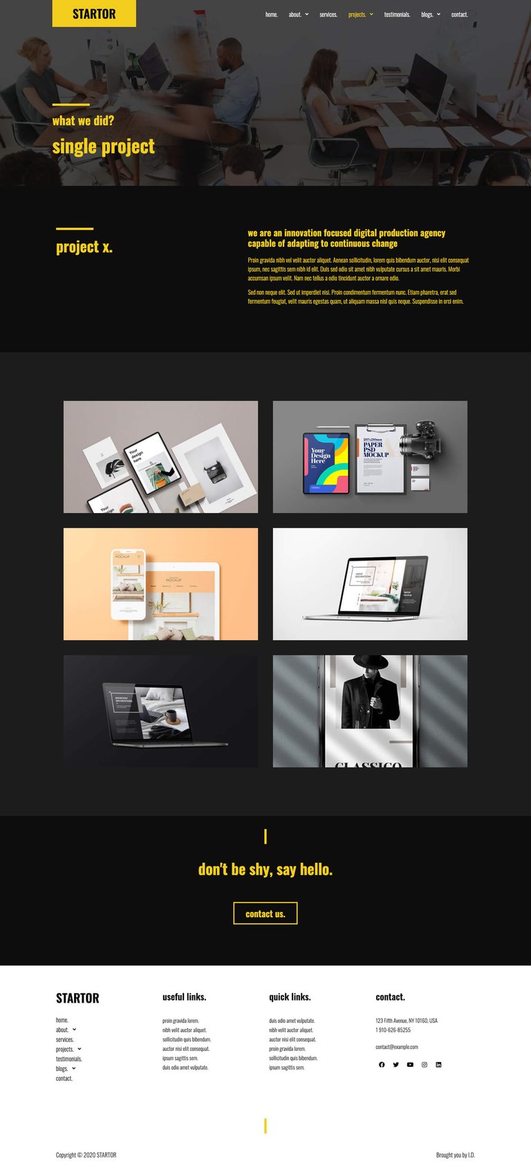 STARTOR - Agency & Company Elementor Template Kit