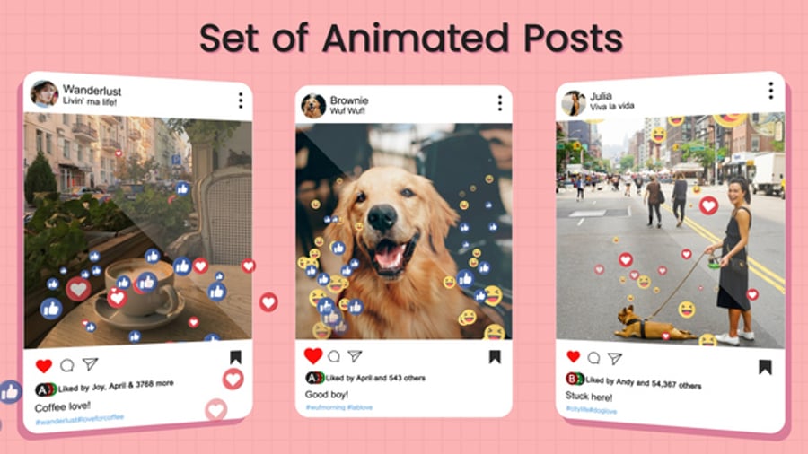 Cover for Animated Instagram Hearts
