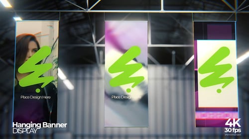 Hanging Banner Mockup