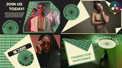 Creative Poster Slides for DaVinci Resolve